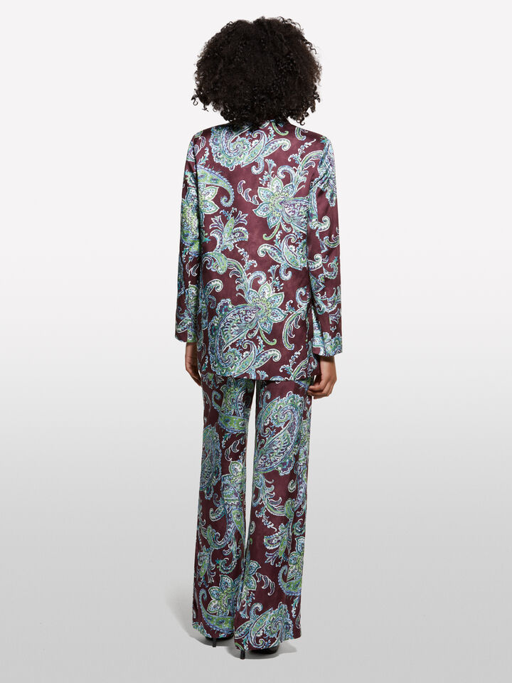 Blazer aberto padrão paisley - blazers para mulher - Multi-color | Sisley image number 2